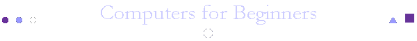 Computers for Beginners